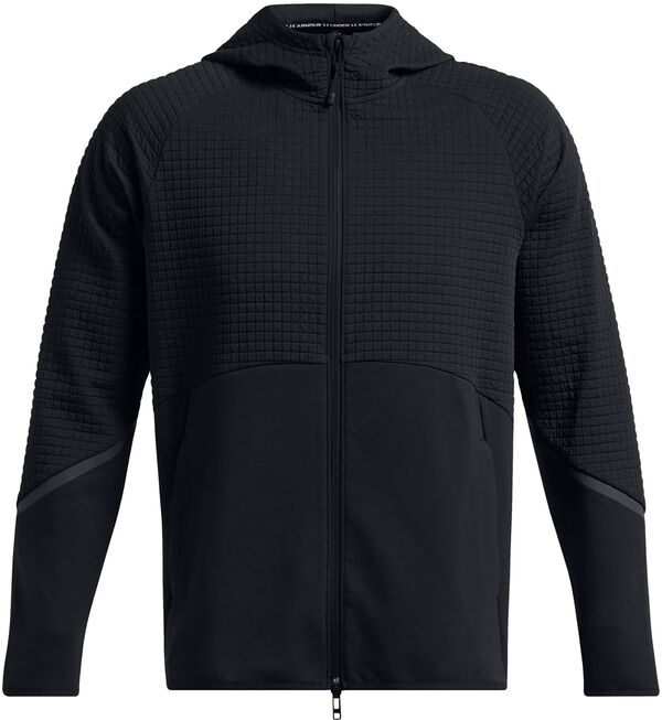 アンダーアーマー メンズ パーカー・スウェット アウター Under Armour Men's Unstoppable Fleece Textured Full-Zip Jacket Black/Black