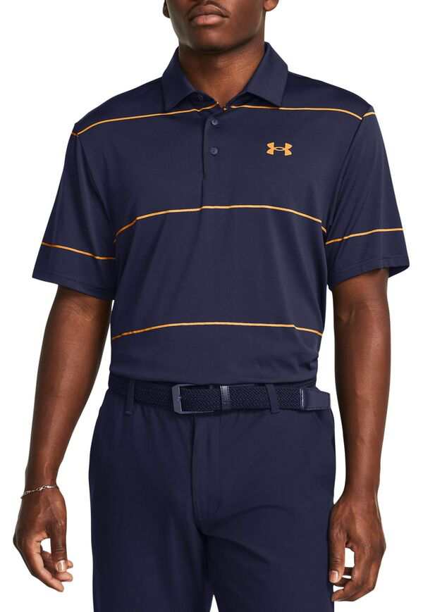 アンダーアーマー メンズ ポロシャツ トップス Under Armour Men's Playoff 3.0 Stripe Golf Polo Midnight Navy