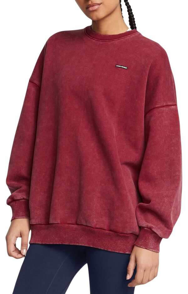 アンダーアーマー レディース パーカー・スウェット アウター Under Armour Women's Icon Fleece Heavyweight Oversized Crewneck Sweats