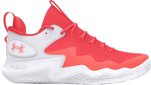 アンダーアーマー レディース スニーカー シューズ Under Armour Women's Flow Ace Low Volleyball Shoes White/Red