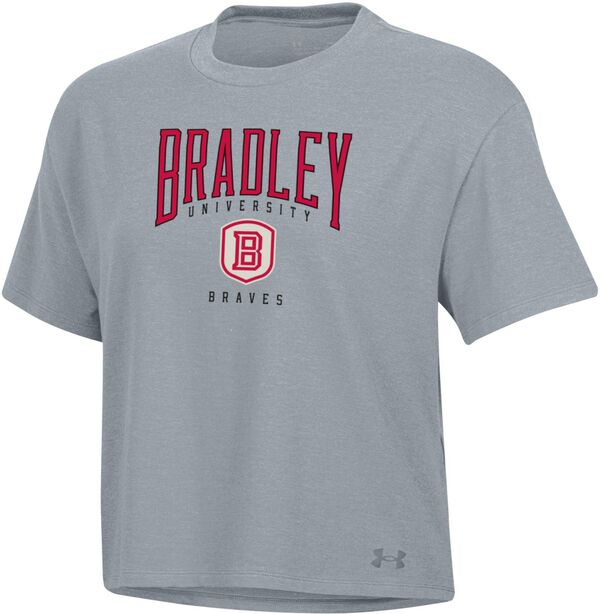アンダーアーマー レディース Tシャツ トップス Under Armour Women's Bradley Braves Heather Grey All Day T-Shirtの通販は