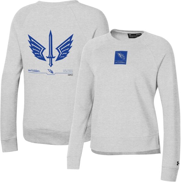 アンダーアーマー レディース パーカー・スウェット アウター Under Armour Women's UFL St. Louis Battlehawks Back Hit Silver Heatherパーカー