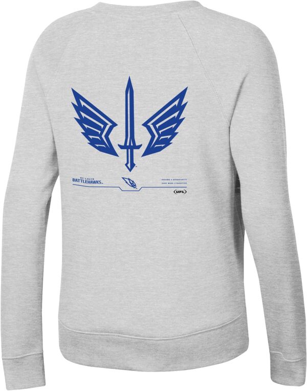 アンダーアーマー レディース パーカー・スウェット アウター Under Armour Women's UFL St. Louis Battlehawks Back Hit Silver Heather