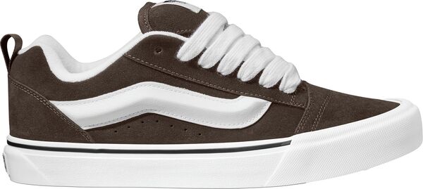 バンズ メンズ スニーカー シューズ Vans Knu Skool Shoes Brown/White