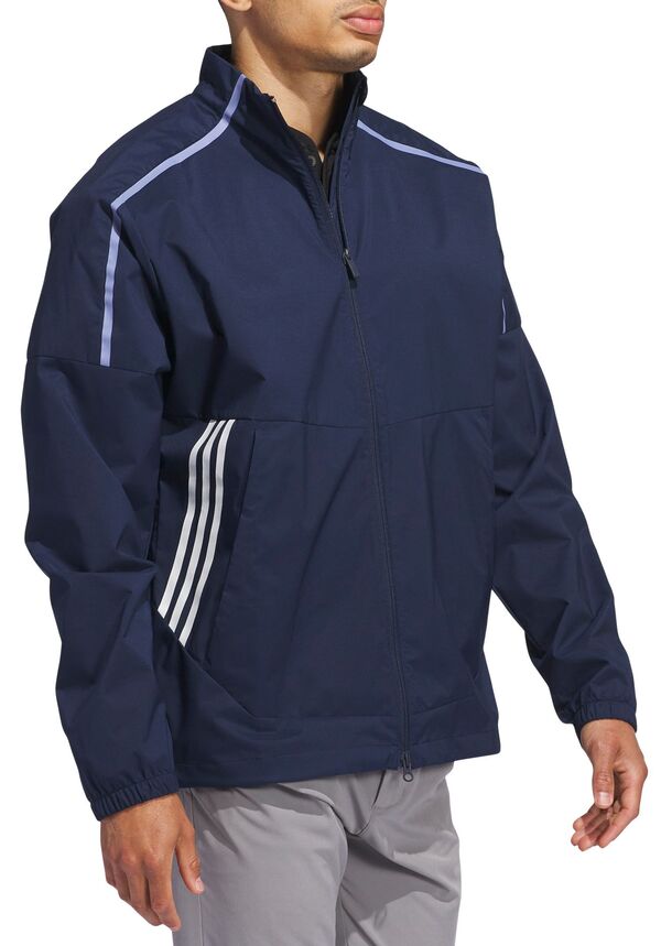 アディダス ジャケット＆ブルゾン アウター メンズ Men's Navy Fresno State Bulldogs Sideline AEROREADY Raglan Quarter-Zip Jacket Navy