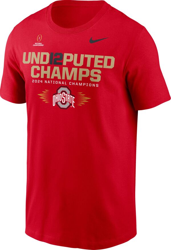 ナイキ メンズ Tシャツ トップス Nike Adult 2024-25 National Champions Ohio State Buckeyes Parade T-Shirtの通販は