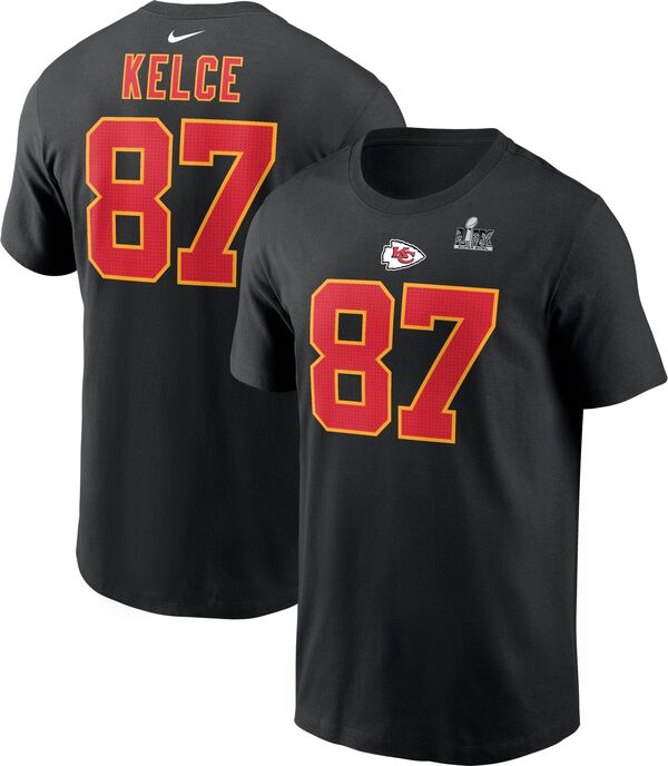 ナイキ レディース Tシャツ トップス Nike Adult 2024-25 Super Bowl LIX Kansas City Chiefs Travis Kelce #87 T-Shirtの通販は