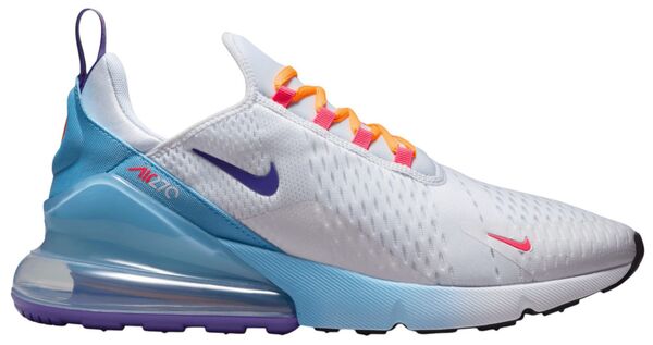 ナイキ メンズ スニーカー シューズ Nike Men's Colorado Rockies Air Max 270 Shoes White/Purple/Grey