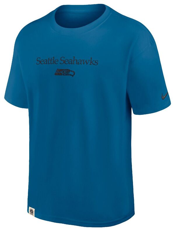 ナイキ メンズ Tシャツ トップス Nike Men's Seattle Seahawks Blue Max 90 T-Shirt