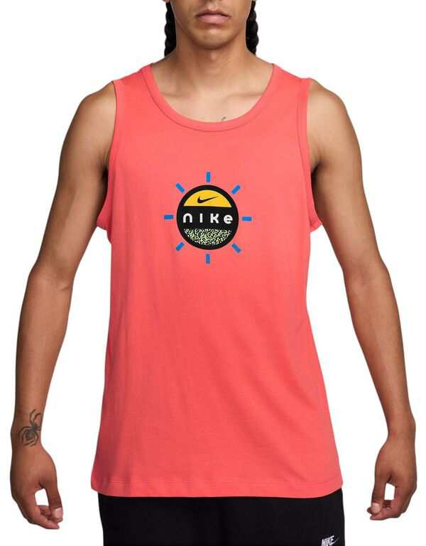 ナイキ メンズ タンクトップ トップス Nike Men's Sportswear Sunshine Graphic Tank Top Magic Ember