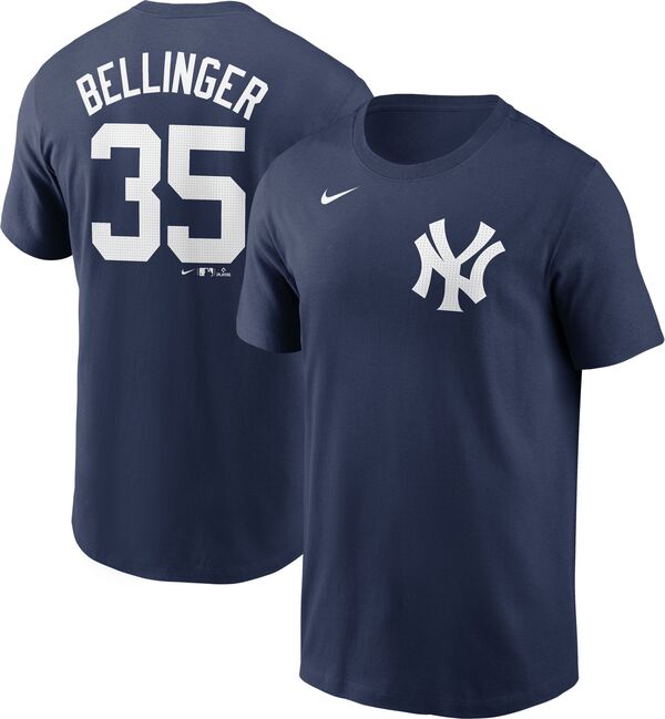 ナイキ メンズ Tシャツ トップス Nike Men's New York Yankees Cody Bellinger #35 Navy T-Shirtの通販は