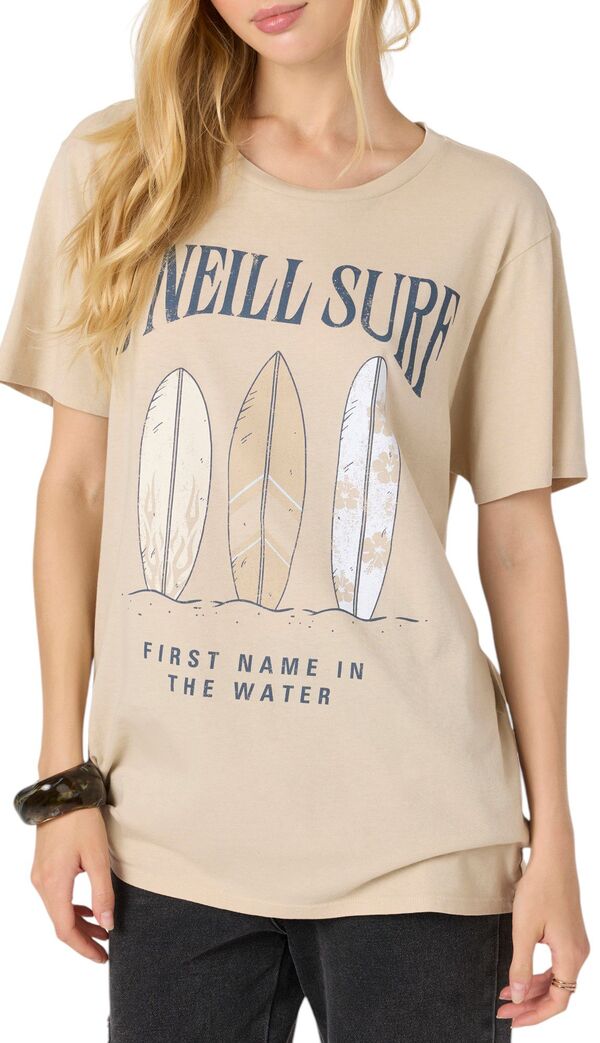 オニール レディース Tシャツ トップス O'Neill Women's Board Collection Short Sleeve T-Shirt Cementの通販は