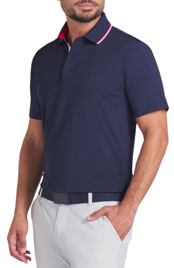 プーマ メンズ ポロシャツ トップス PUMA X Volition Men's Tipped Golf Polo Deep Navyの通販は