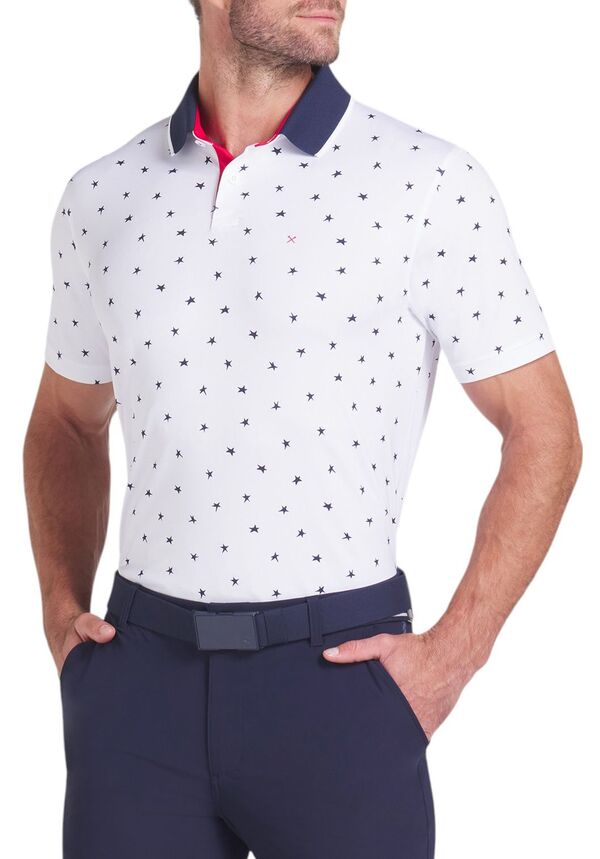 プーマ メンズ ポロシャツ トップス PUMA X Volition Men's Dancing Star Golf Polo White Glowの通販は