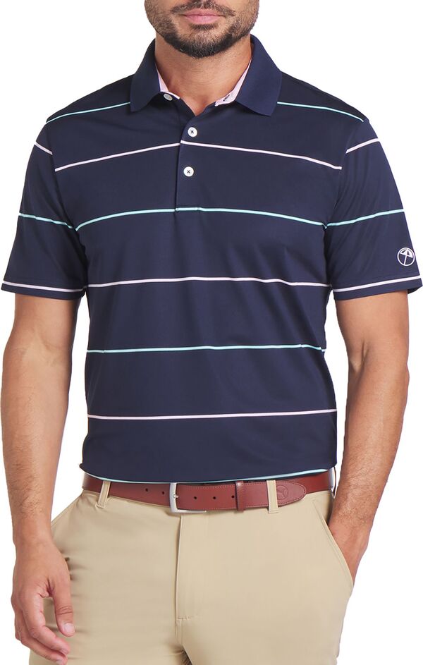 プーマ メンズ ポロシャツ トップス PUMA X Arnold Palmer Men's Rugby Stripe Golf Polo Deep Navyの通販はポロシャツ