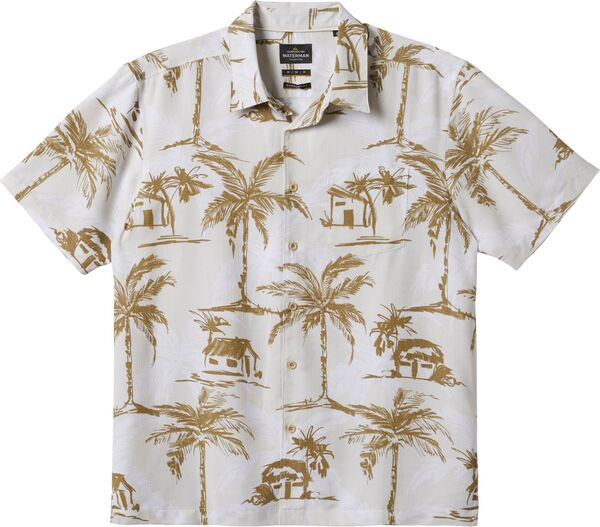 クイックシルバー Quiksilver Waterman Night Bloomer Short Sleeve Woven メンズ トップス Blac