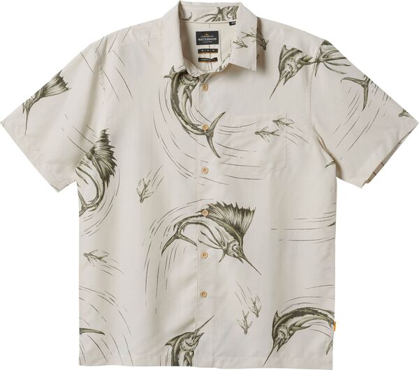 クイックシルバー Quiksilver Waterman Night Bloomer Short Sleeve Woven メンズ トップス Blac