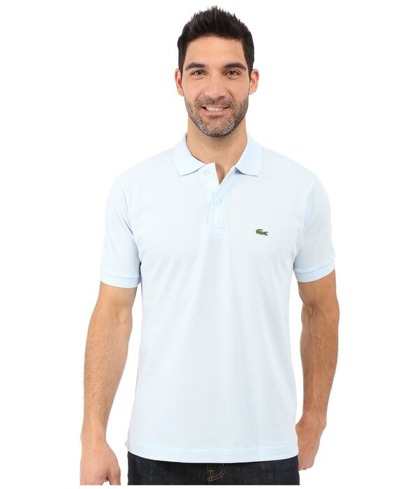 ラコステ メンズ シャツ トップス L1212 Classic Pique Polo Shirt Rill Light Blueの通販は