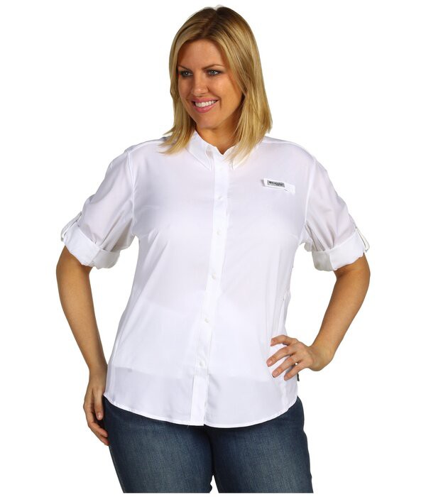 コロンビア レディース シャツ トップス Plus Size Tamiami II L/S Shirt Whiteの通販は