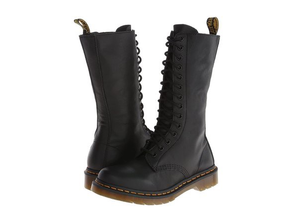 ドクターマーチン レディース ブーツ・レインブーツ シューズ 1B99 14-Eye Zip Boot Black Virginia