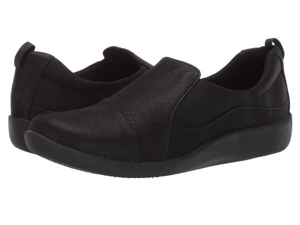 クラークス レディース スリッポン・ローファー シューズ Sillian Paz Black Synthetic