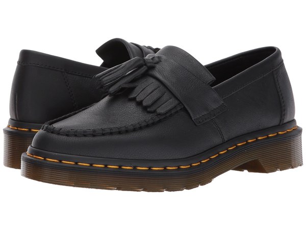 ドクターマーチン レディース スリッポン・ローファー シューズ Adrian Tassel Loafer Black Virginia