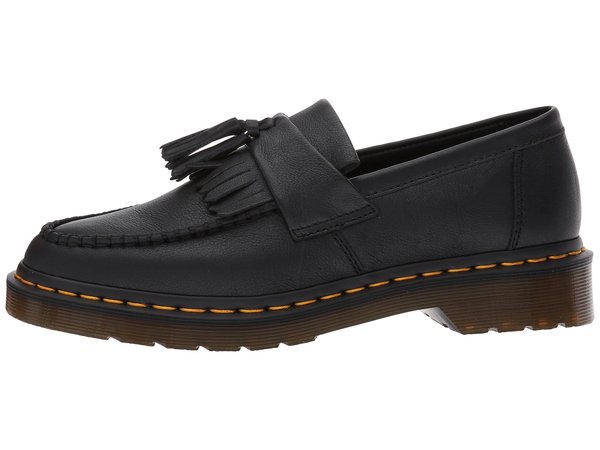 ドクターマーチン レディース スリッポン・ローファー シューズ Adrian Tassel Loafer Black Virginia