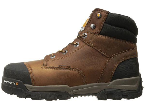 カーハート メンズ ブーツ・レインブーツ シューズ 6 Ground Force Waterproof Composite Toe Work Boot Brown Oil Tanne