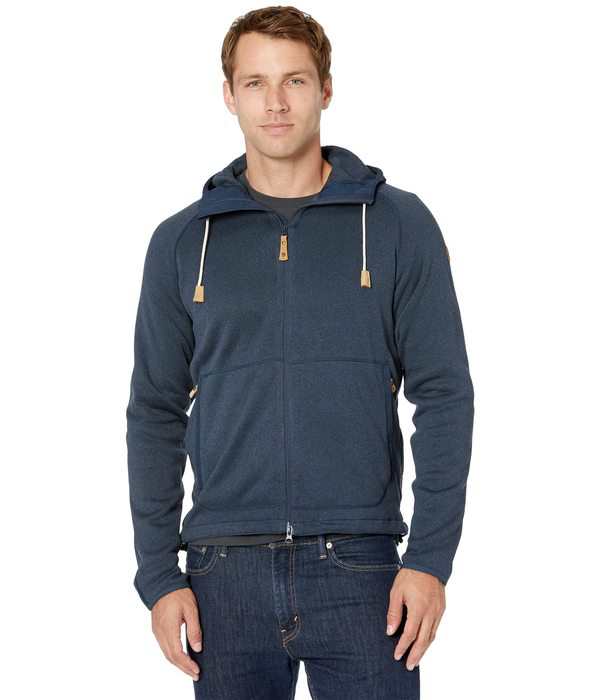 フェールラーベン メンズ パーカー・スウェット アウター Ovik Fleece Hoodie Navy