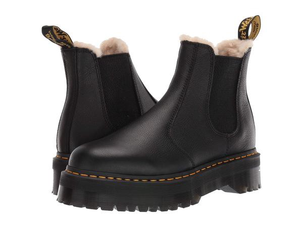 ドクターマーチン メンズ ブーツ・レインブーツ シューズ 2976 Platform Faux-Fur Lined Black