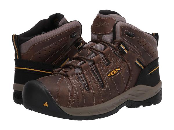 キーン メンズ ブーツ・レインブーツ シューズ Flint II Mid Steel Toe Cascade Brown/G 48,800円