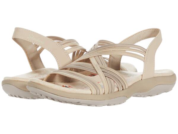 スケッチャーズ レディース サンダル シューズ Reggae Slim - Simply Stretch Natural/Taupeの通販はビーチサンダル
