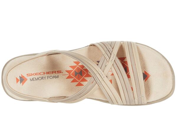 スケッチャーズ レディース サンダル シューズ Reggae Slim - Simply Stretch Natural/Taupeの通販は