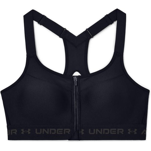 アンダーアーマー レディース ブラジャー アンダーウェア Armour High Cross-Back Bra Zip Black/Tonal