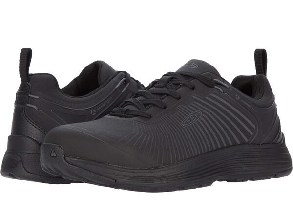 キーン レディース スニーカー シューズ Sparta XT (Aluminum Toe) Black/Black