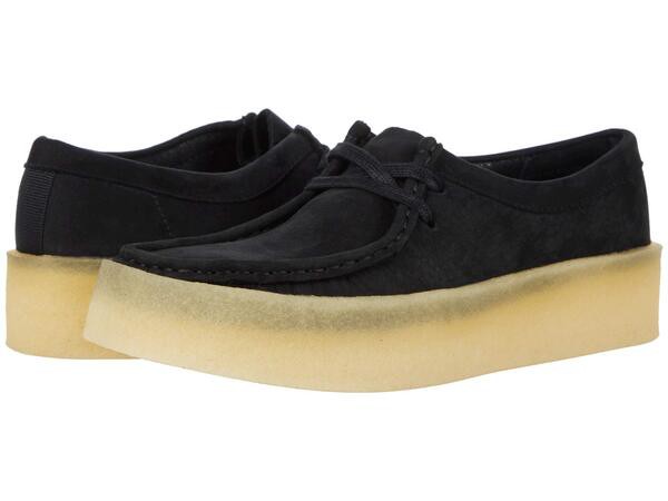 クラークス レディース スニーカー シューズ Wallabee Cup Black Nubuck