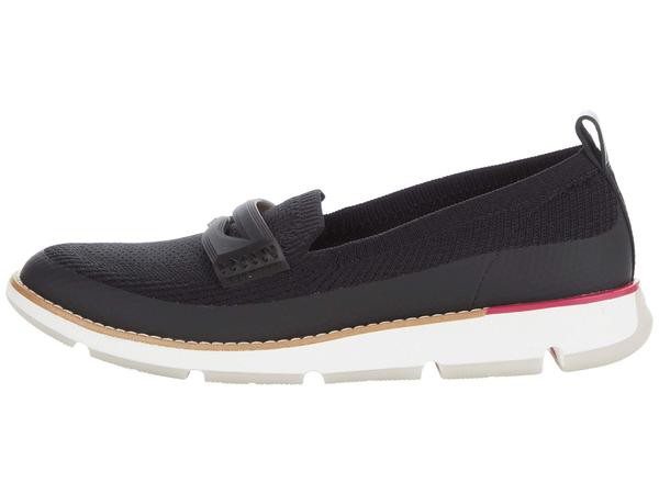 コールハーン レディース スニーカー シューズ 4. Zerogrand Stitchlite Loafer Black Knit/Blac