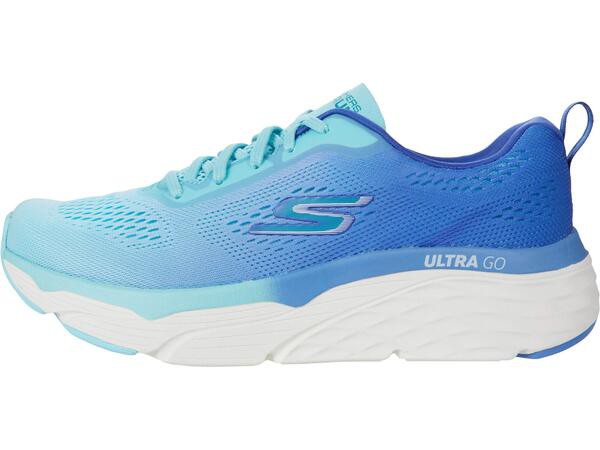 スケッチャーズ レディース スニーカー シューズ Max Cushioning Elite Mesh Lace-Up Blue/Light Blue