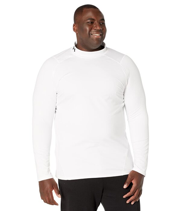アンダーアーマー メンズ シャツ トップス ColdGear Armour Fitted Mock White/Blackの通販は