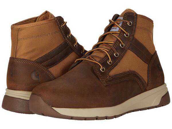 カーハート メンズ ブーツ・レインブーツ シューズ Force 5 Lightweight Sneaker Boot Soft Toe Brown Leather/T