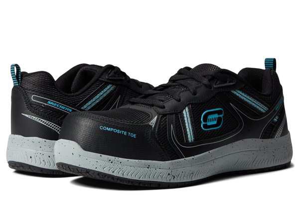 スケッチャーズ レディース スニーカー シューズ Summits SR - Jaily Comp Toe Black/Mint