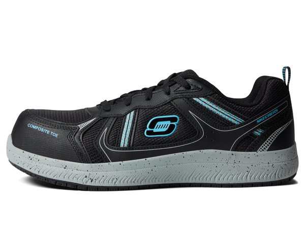 スケッチャーズ レディース スニーカー シューズ Summits SR - Jaily Comp Toe Black/Mint