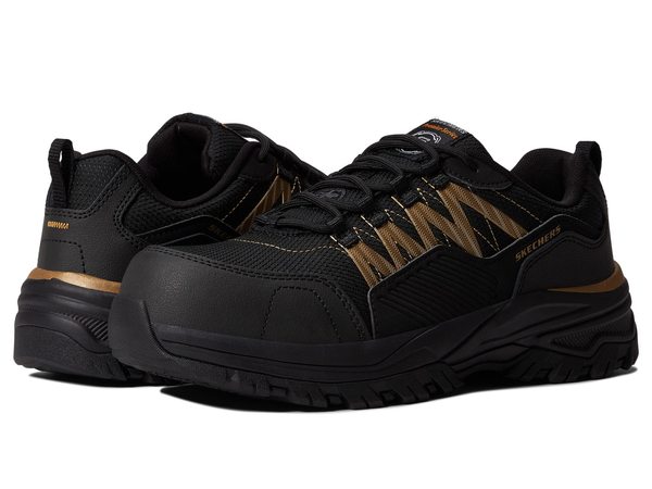 スケッチャーズ レディース スニーカー シューズ Fannter Comp Toe Black/Rose Goldの通販は