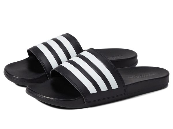 アディダス メンズ サンダル シューズ Adilette Comfort Slides Black/White/Bla