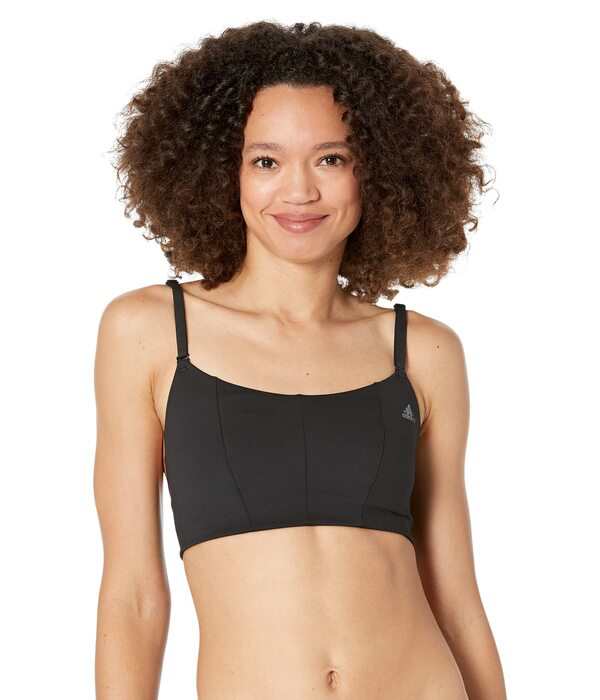 アディダス レディース ブラジャー アンダーウェア Studio Light Support Better Level Bra Black