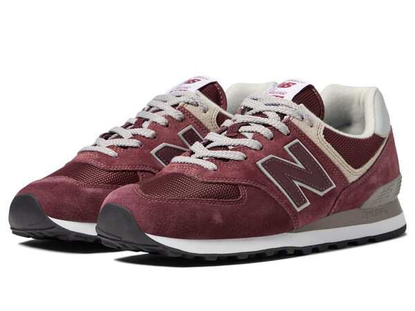 ニューバランス レディース スニーカー シューズ 574 Core Burgundy/White