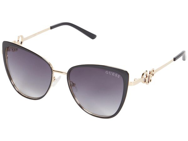 ゲス レディース サングラス・アイウェア アクセサリー GF6141 Shiny Black/Graの通販は 12,480円