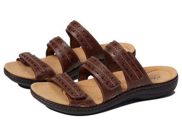 クラークス レディース サンダル シューズ Laurieann Cove Dark Tan Leatheの通販はau Pay マーケット Revida