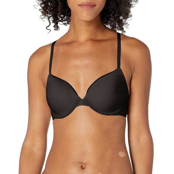 カルバンクライン レディース ブラジャー アンダーウェア Womens Constant Convertible Strap Lightly Lined Demi Bra Black