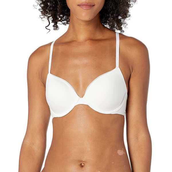 カルバンクライン レディース ブラジャー アンダーウェア Womens Constant Convertible Strap Lightly Lined Demi Bra White